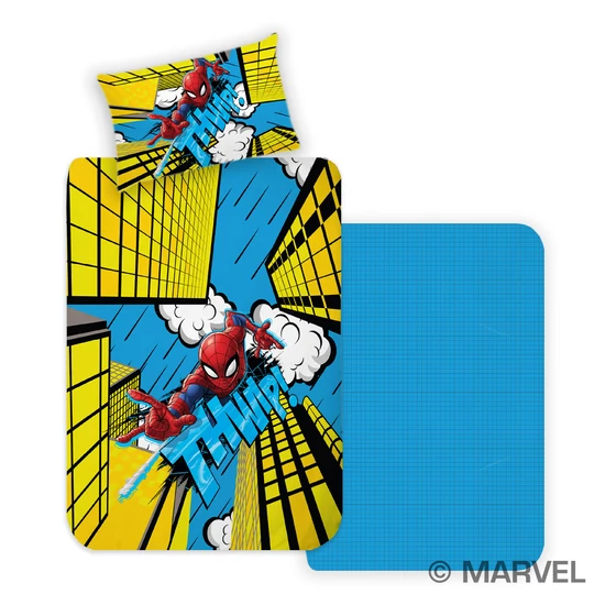 SPIDERMAN ÁGYNEMŰHUZAT 2 RÉSZES PAMUT 140 X 200 CM + 50 X 70 CM , PAMUT