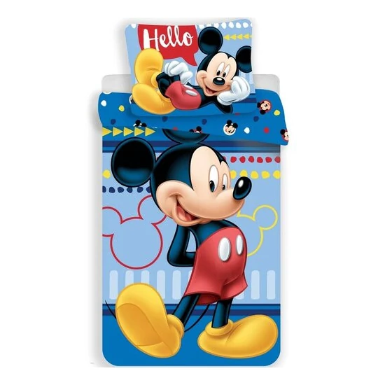 MICKEY MOUSE ÁGYNEMŰHUZAT 2 RÉSZES 140 X 200 CM + 70 X 90 CM